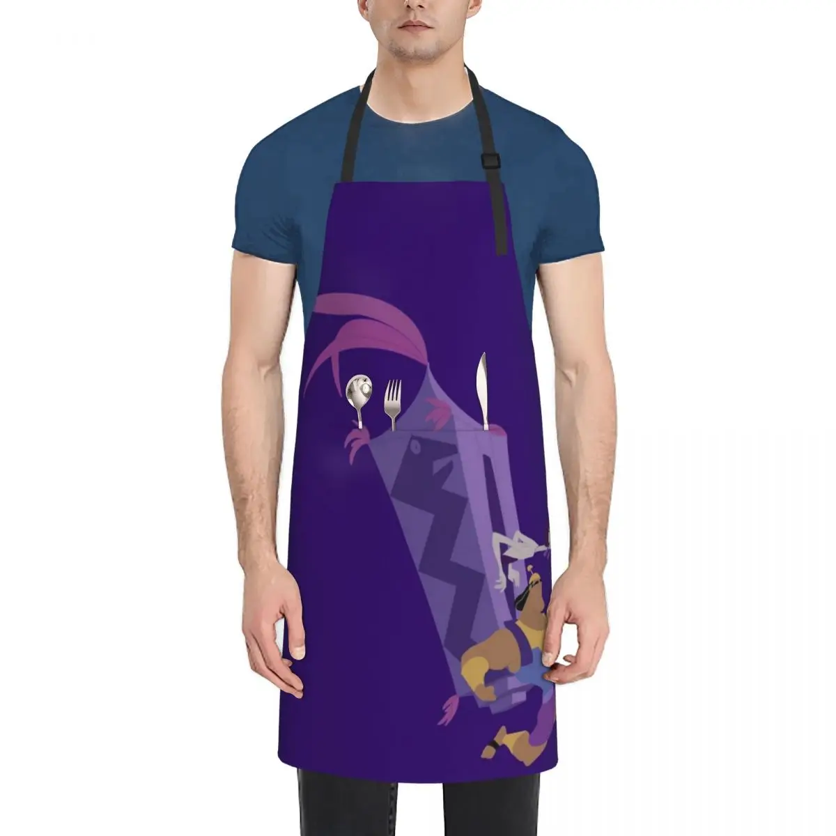 

Minimalist Kronk and Yzma Apron Kitchen For Man For Women Apron