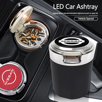 Car Interior Ashtray Portable Garbage Box Storage Barrel For Nissan Qashqai J10 J11 Navara Juke GTR 350z Patrol Leaf X-trail Y61
