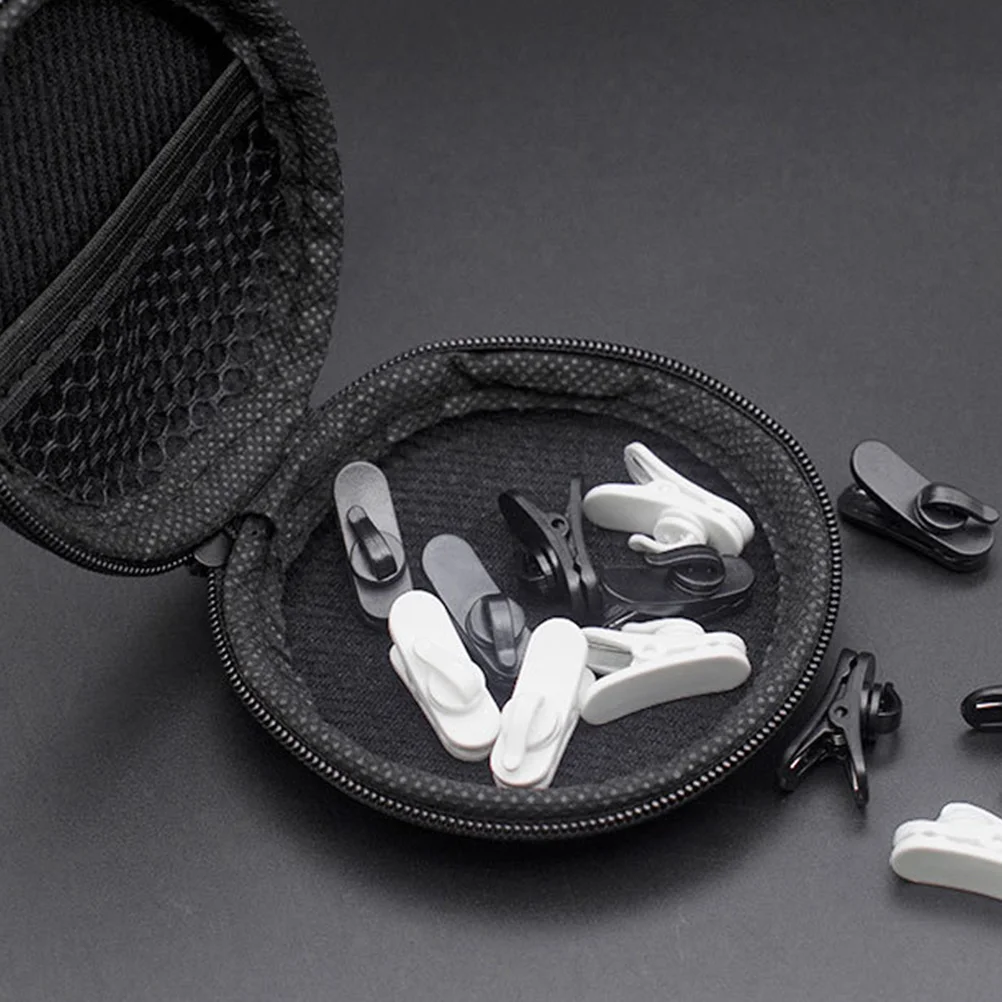 

100Pcs Rotating Earphone Clips Durable Plastic Headphone Cable Holders Portable Headset Wire Organizers Flexible Clamp