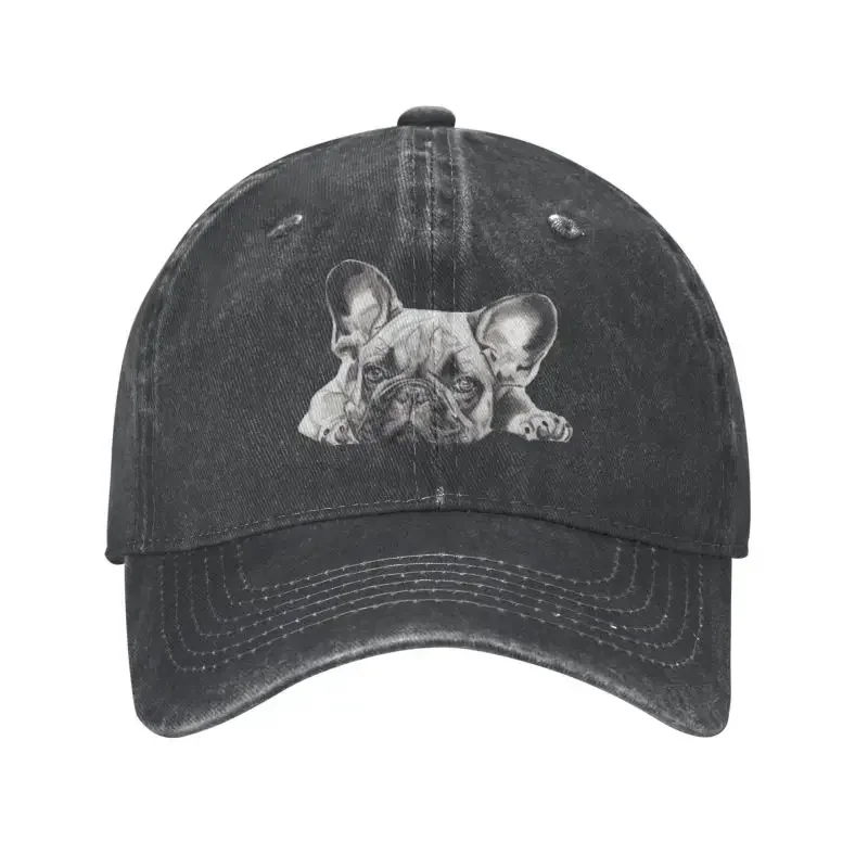 Fashion Cotton French Bulldog Frenchie Dog Baseball Cap Women Men Custom Adjustable Adult Dad Hat Summer