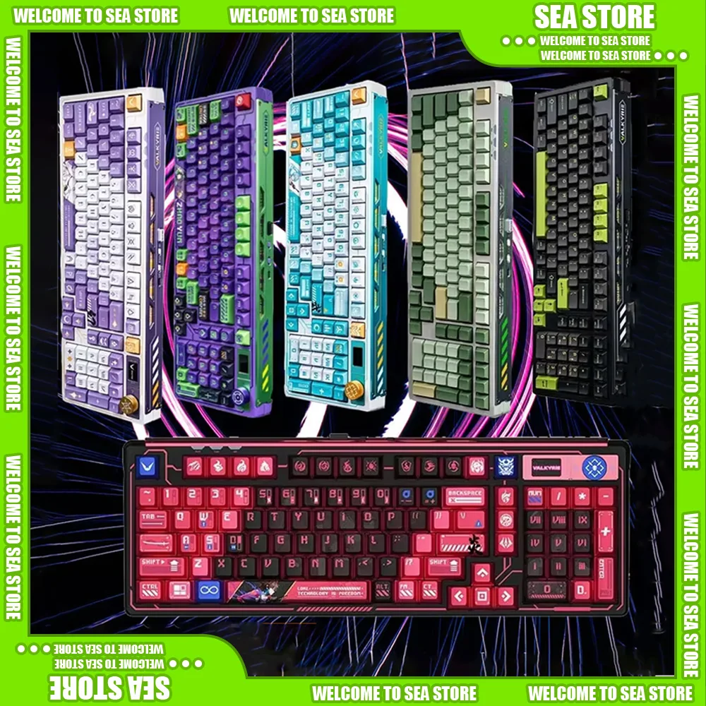 VALKYRIE VK99 Mechanical Keyboards Gaming Accessories RGB Full Key Hot Swapping  2.4G Wireless Bluetooth Wired Gaming Keyboard