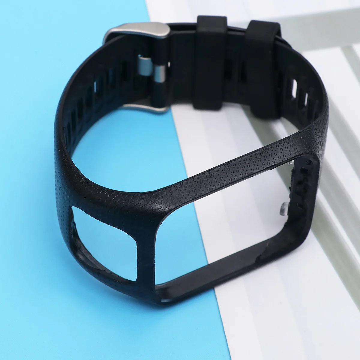 Silicone Watch Band Adjustable Fitness Wristband For Smart Watch Replacement Strap Compatible With Tomtom Runner 2 3 Spark