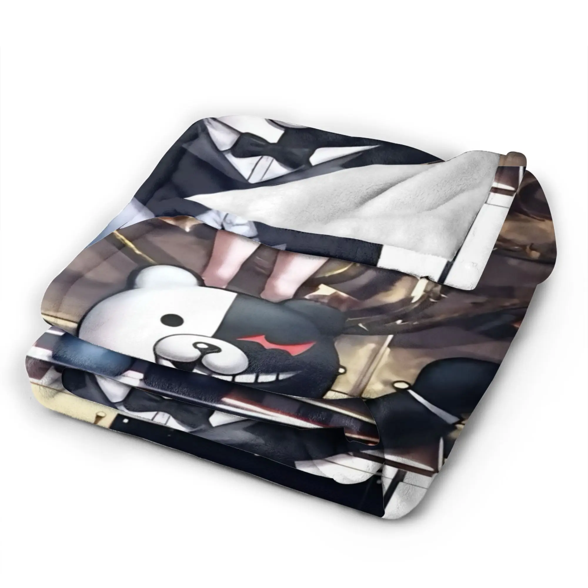 Danganronpa Soft Warm Blanket Nagito Komaeda The Ultimate Boy Girl Plush Bedding Throws Fluffy  Flannel Bedspread Sofa Bed Cover