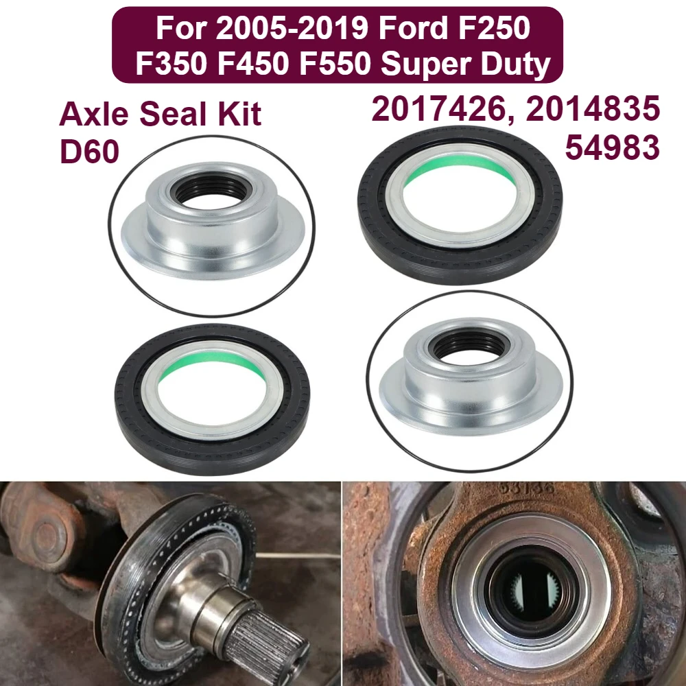 

Axle Seal Kit D60 For 2005-2019 Ford F250 F350 F450 F550 Super Duty 2017426, 2014835, 54983