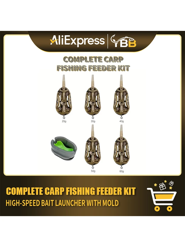 Karpervissen Feeder Kit compleet - Snelle aaswerper met aasvorm - afbeelding 2