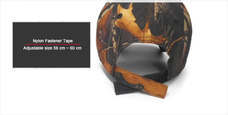 Baseballkappe mit individuellem Logo und Tarnmuster für Männer und Frauen, Text-Stickerei, Jagd-, Angel- und Sportkappen, verstellbar, Dropshipping – Detail 11