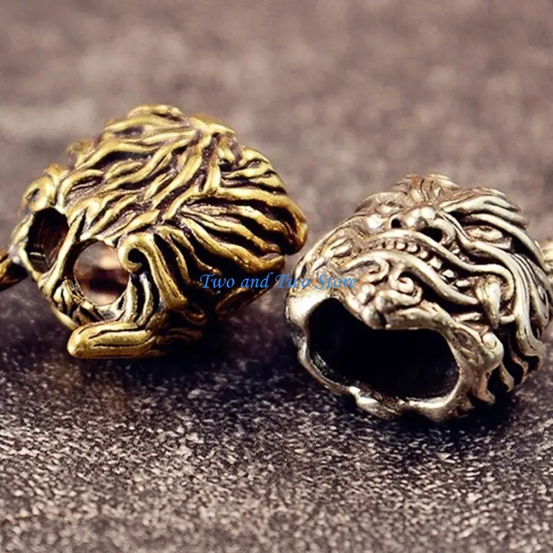 

HX6F Rustproof Devil Head Metal Pendant Jewelry Beads Charm For Climbing Daily Use