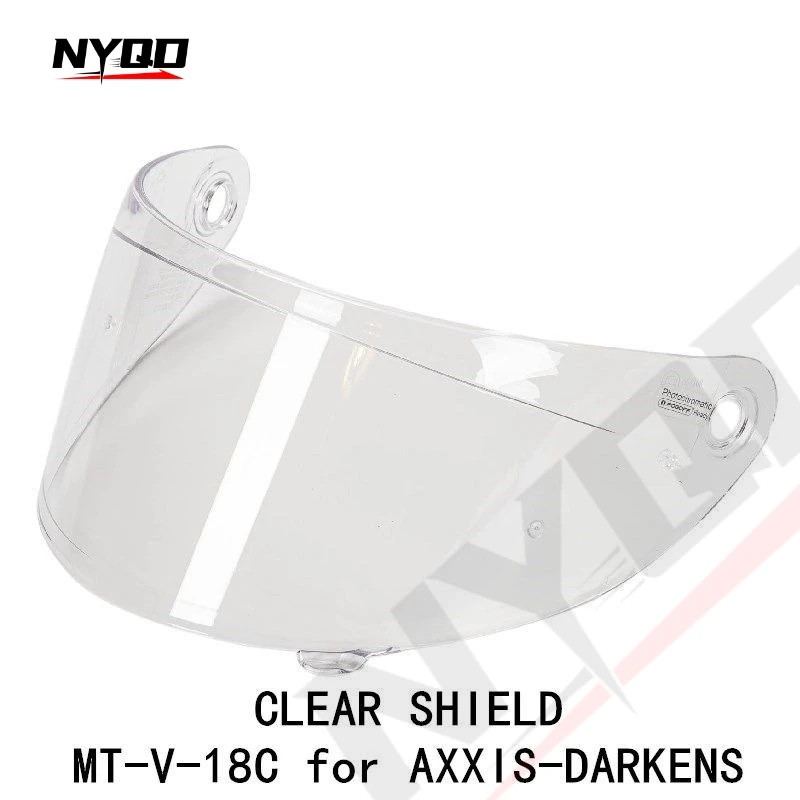 Motorcycle Helmet Visor Lens MT-V-18C For AXXIS DARKEN S Helmet Universal Replacement Anti-UV Windproof Face Shield