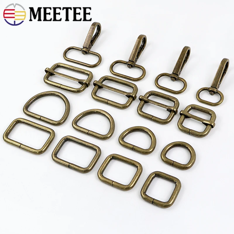 

5/10Pcs Meetee 20-38mm Metal Buckle D Ring Clasp Swivel Lobster Buckles Backpack Carabiner Clips DIY Bags Hardware Accessories