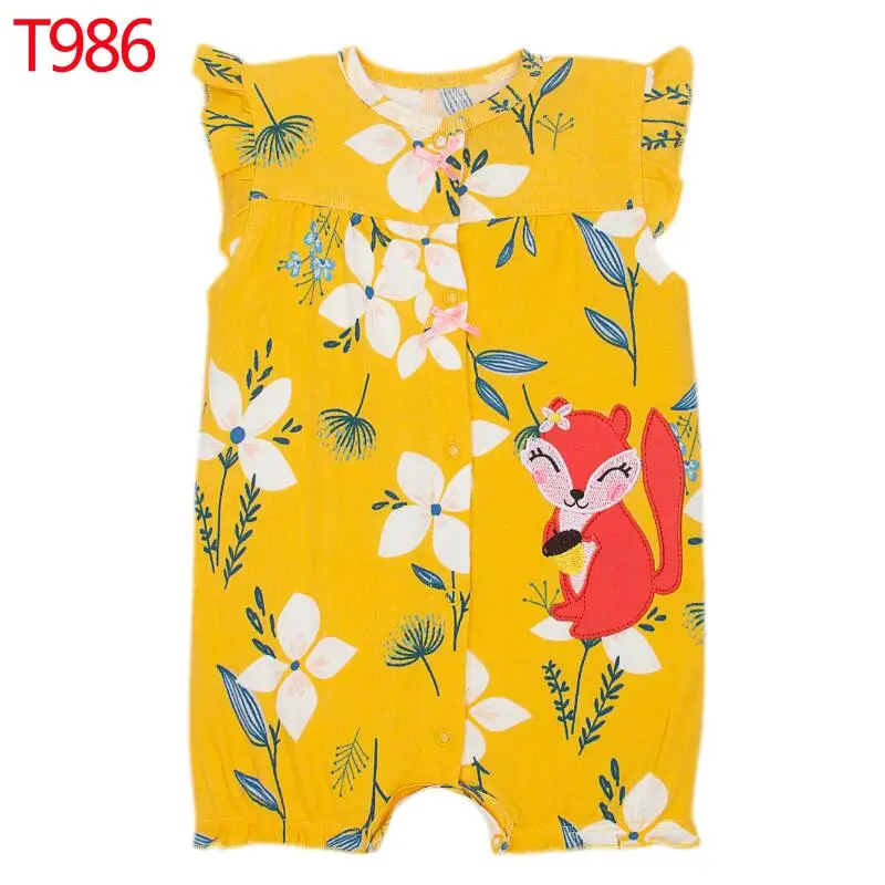 2024 New Spring Summer Infant Children Short-sleeved One-piece Jumpsuit Infant Clothes Baby Boy Clothes Girls Ropa De Bebe Niña