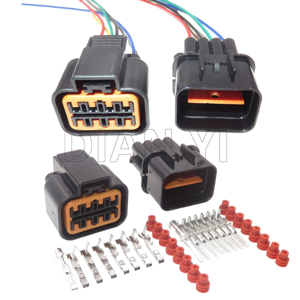 

1 Set 8 Way Starter PB625-08027 PB621-08020 Automobile Headlight Electric Cable Socket Auto Connector Assembly