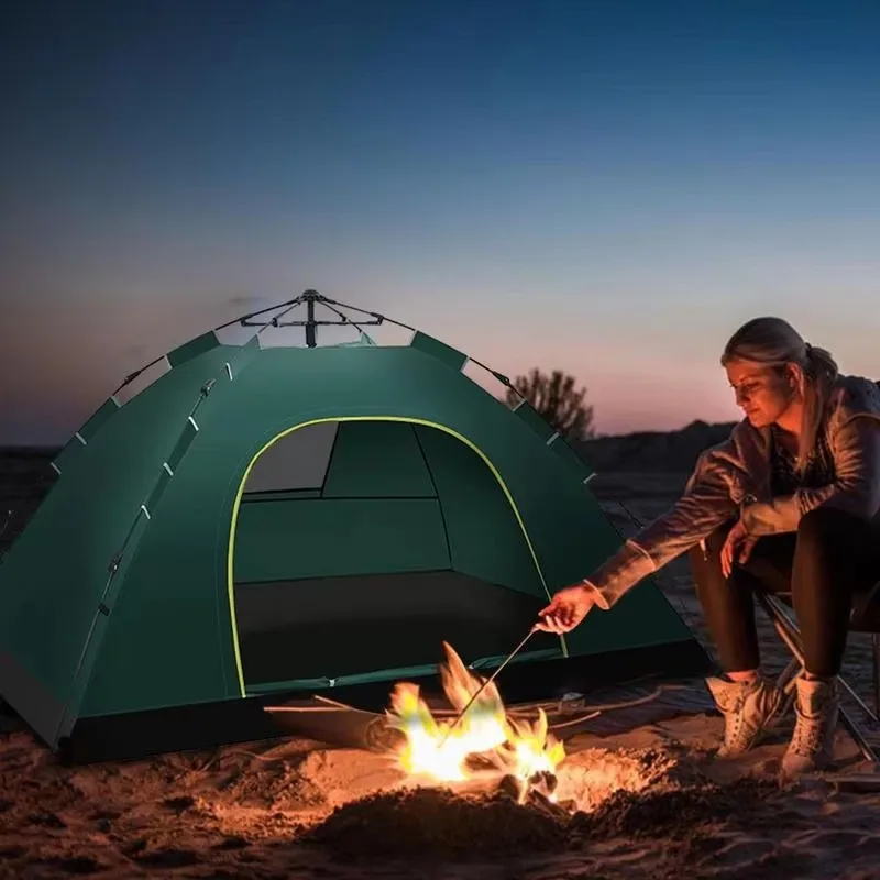 

One Touch Outdoor Tent Portable Tent Fully Automatic Quick Open Tent 2-4Person Self Driving Camping Tent Sun Proof Tents 장막을 접다