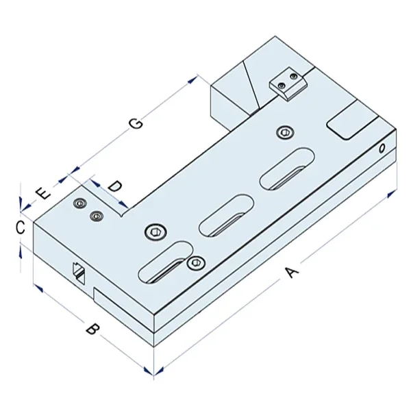 A-ONE supply adjustable wire-cut edm MORSA heavy duty vise 3A-210019