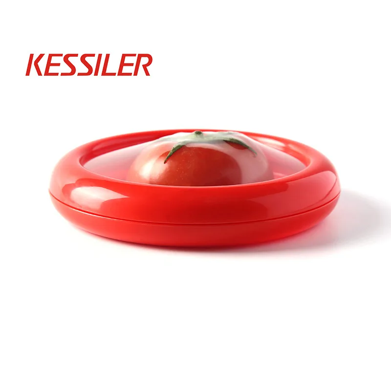 Halve Tomatoes Keeping Crisper Kitchen Transparent Food Fresh-keeping Box Fruit Vegetable Container Storage Box Kitchen Supplies