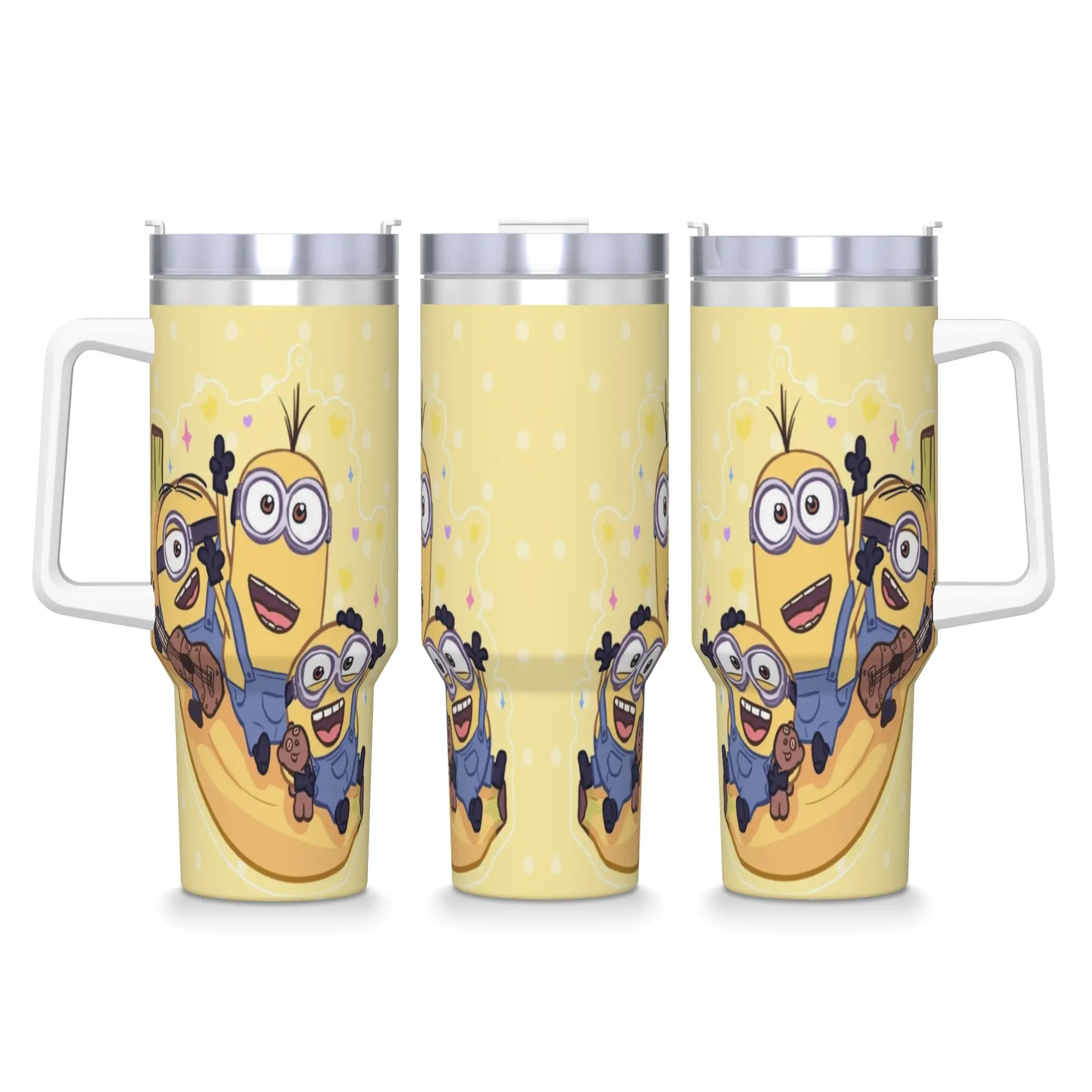 

Stainless Steel Tumbler M-Minions Thermal Mug Insulated Cold Drink Car Mugs Beach Custom Water Bottle