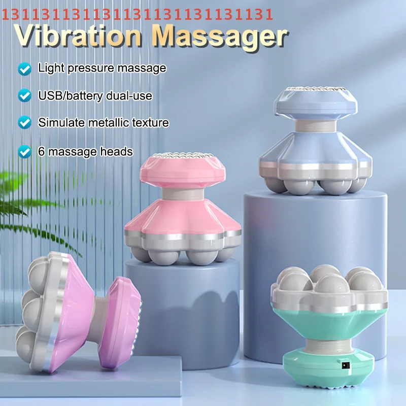 

USB мини-массажер для тела, многофункциональный пластиковый треугольный электрический массажер от целлюлита, инструмент для релаксации, массажер для кошек