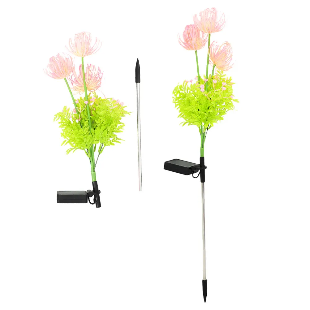 Garden Lights Flower Solar Outdoor Lamp Creative Decorative Abs Decoration Landscaping