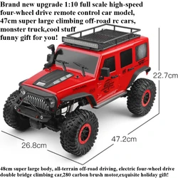Cool Stuff Toy Car Funny Gift-1:10 Full Scale 4WD Rc Cars,48cm Off-road Rc Truck,Remote Control Car,Monster Truck,Toys for Kids