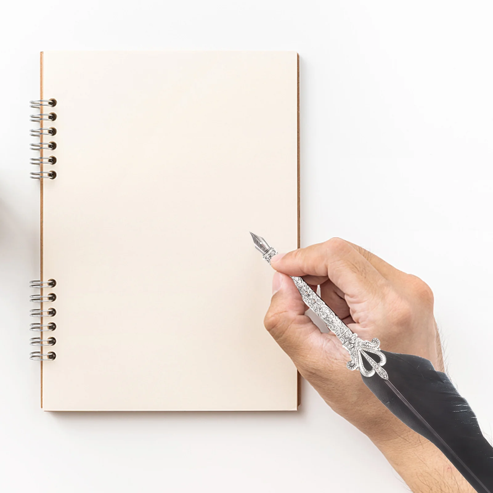 

1Set Pen Comfortable Grip Reusable Quill Lightweight Office Writing Signature Gift Pen