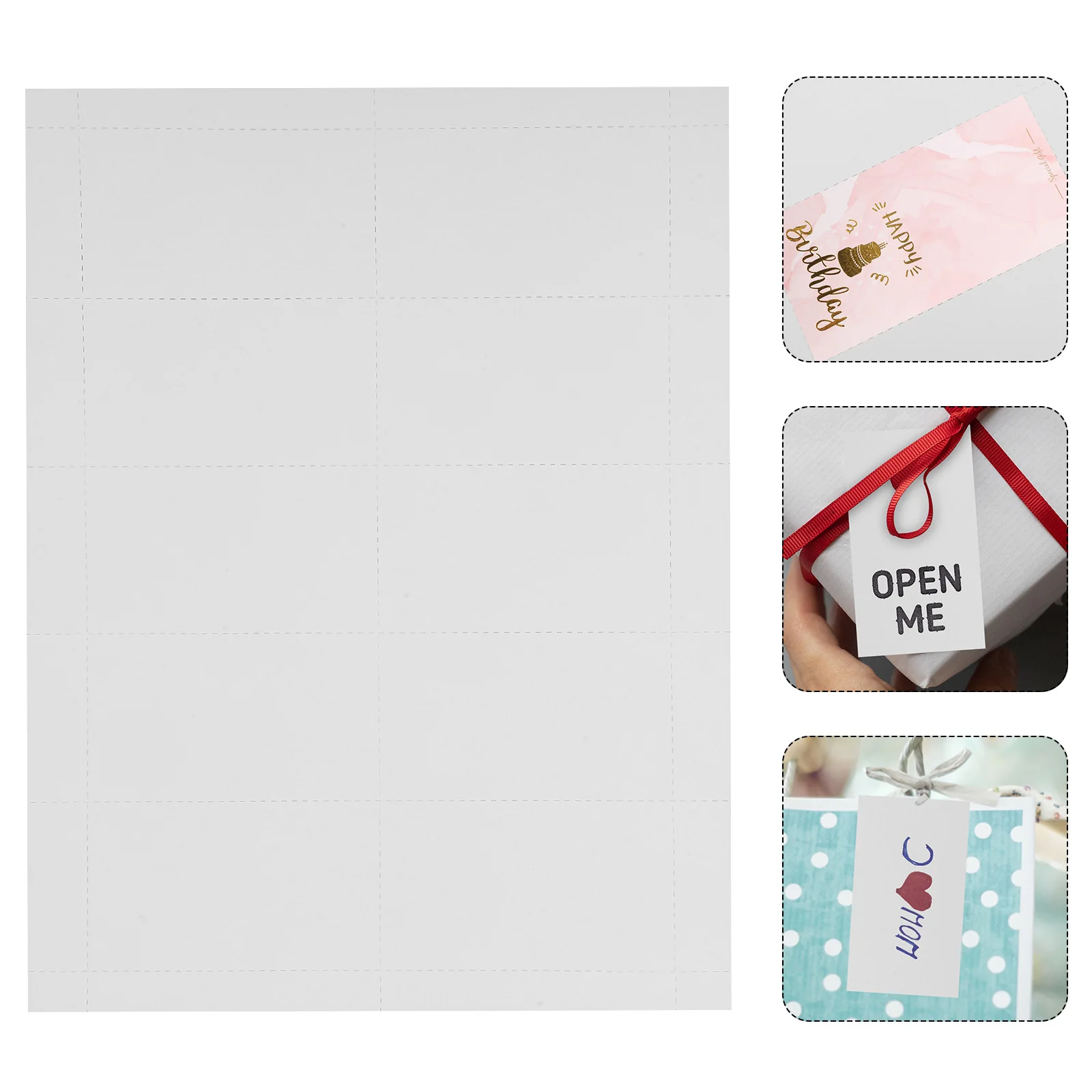 

10 Sheets Business Card Printing Paper Blank Cards for Printable Printer Office