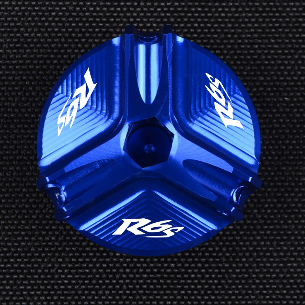

FOR Yamaha R6S R 6 S 2006 2007 2008 2009 2010 Motorcycles Accessories CNC Aluminum Moto Engine Oil Filler Plug Fuel Gas Caps