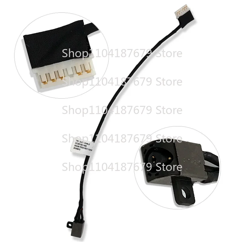 VVV  10pcs DC Power Jack Cable For Dell Inspiron 17‑5765 5767 P66F P32E001 Notebook Charging Socket Replacement