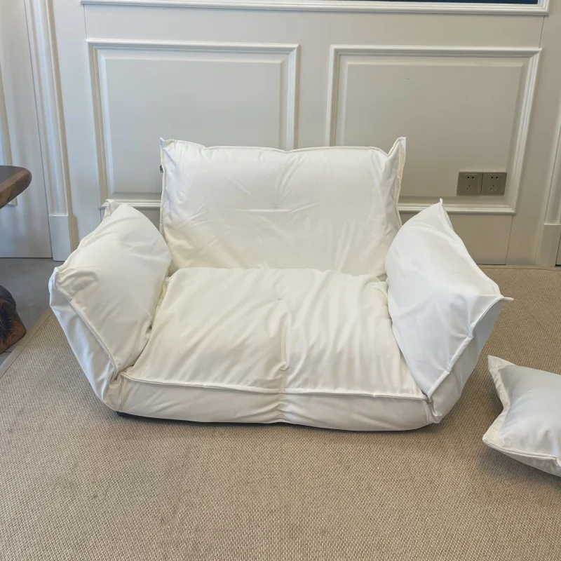 Foldable Japanese Floor Sofa Single Low Profile Couch Bed Futon Chair for Small Spaces Convertible for Sitting or Sleeping