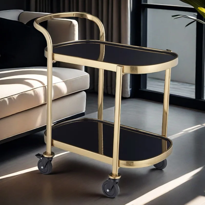 

Luxury Portable Hotel Handcart Dining Side Wagon Hotel Handcart Kitchen Esthetic Storage Trolley Sackkarre Commercial Furniture