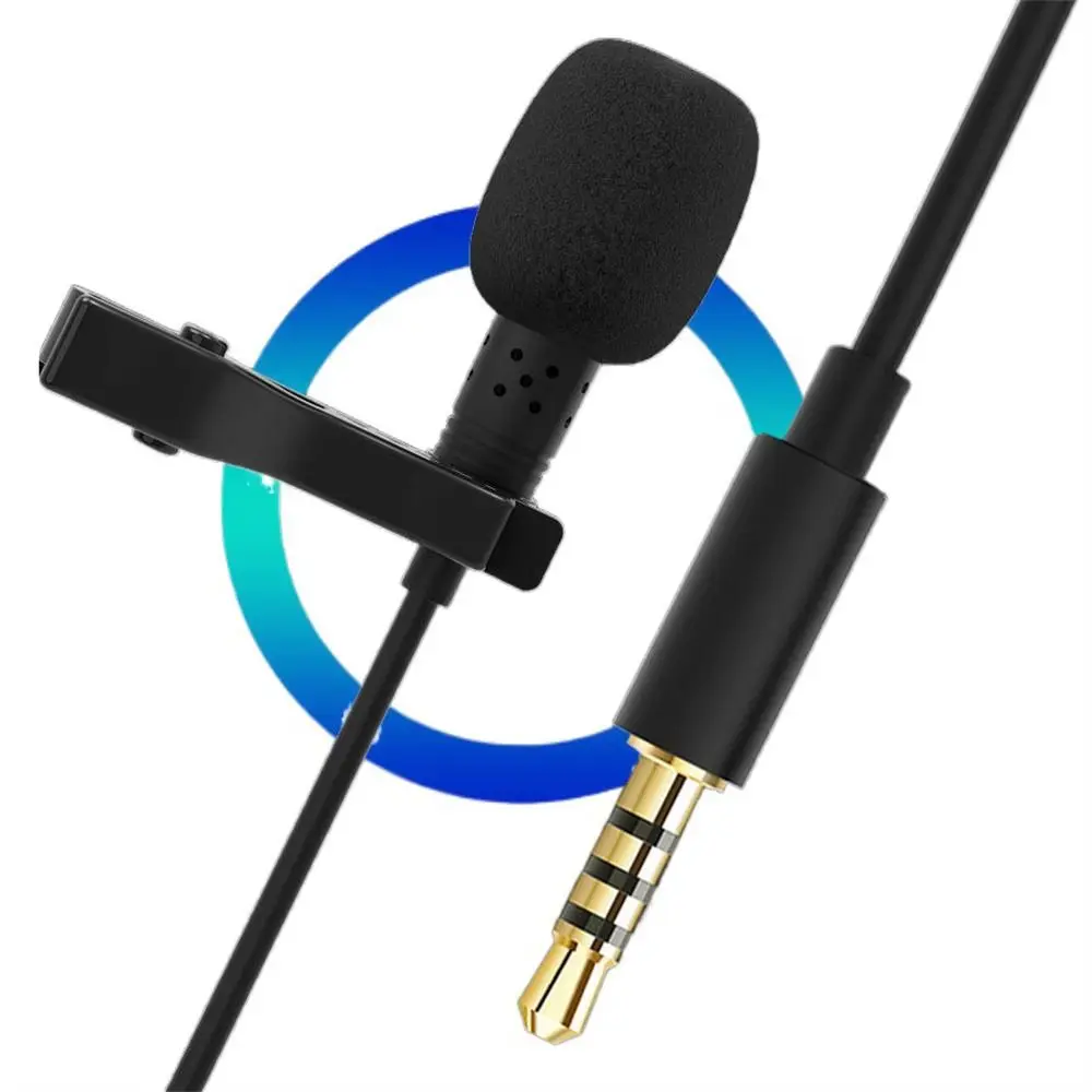 

Noise Reduction Condenser Mic Live Broadcast Mobile Phone Clip on Lavalier Microphone Lapel Microphone Small Microphone