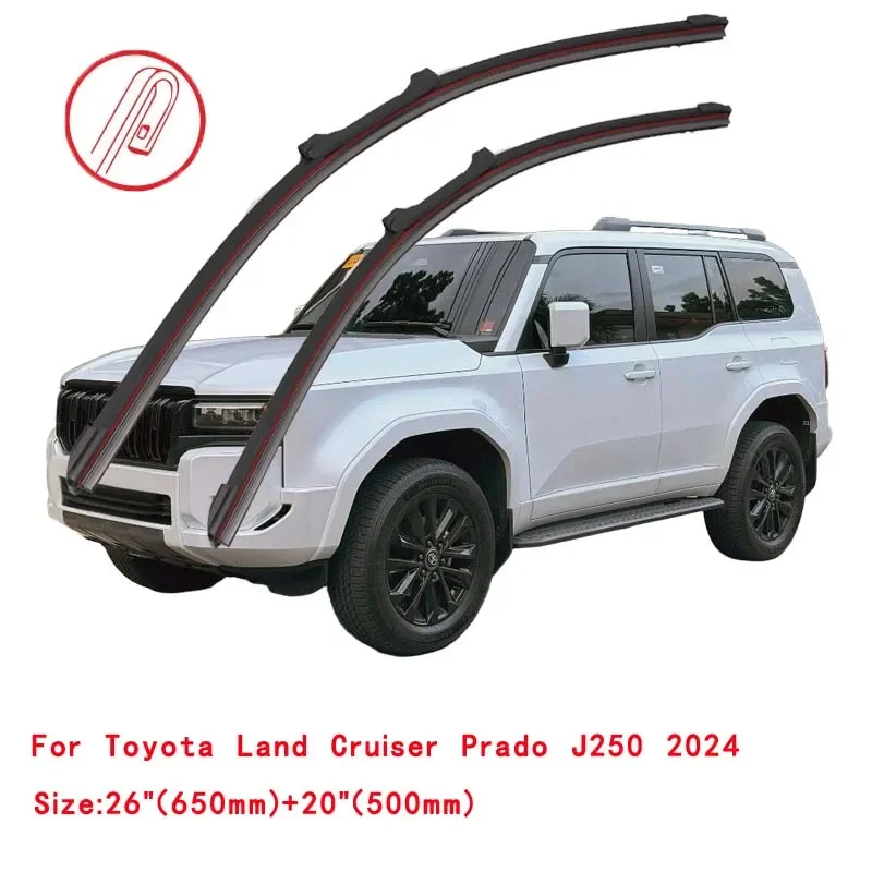 

For Toyota Land Cruiser Prado 1996-2024 Car Windshield Wiper Blade Front Windscreen Brushes Washer Accessories Window Cleaning