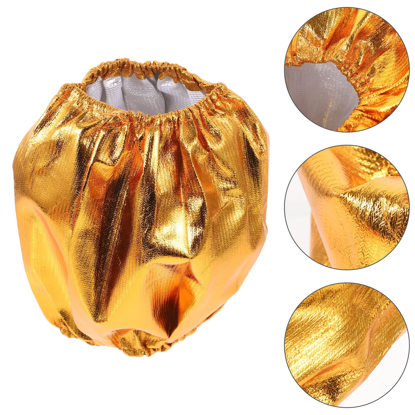 2Pcs Gold Planter Cover Bags Reusable Decorative Flowerpot Protector for Home Office Shop Holiday Use Planter Cover