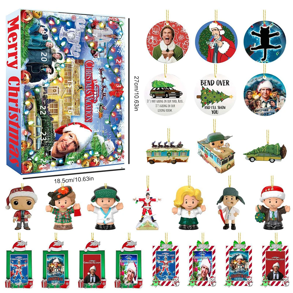 Christmas Advent Calendar 2024 Movie Special Edition Set 24 Day Christmas Advent Calendar 24 Days Xmas Countdown Calendar