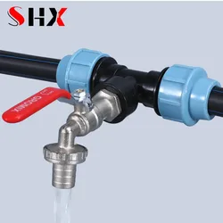 1'' 3/4'' 1/2'' Plastic Tee Fittings Reducing Connector Water Tank Tee Pipe T-Shaped Adapter Garden Hose Connector