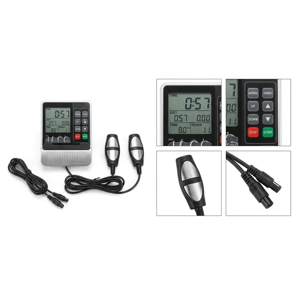 Calorie Tracking Speedometer Calisthenics Fitness Console Bike Monitor Heart Rate Sensor Included Heart Rate Sensor Cable