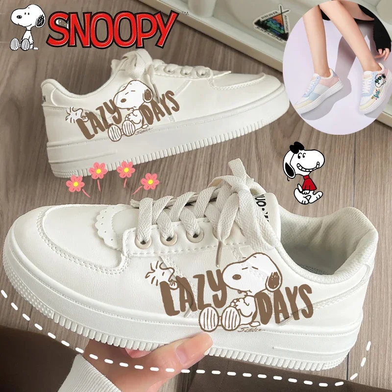 

Женские кроссовки для бега Snoopy, женские кроссовки, слипоны, лоферы, обувь для студентов, повседневные кроссовки для бега, подарок