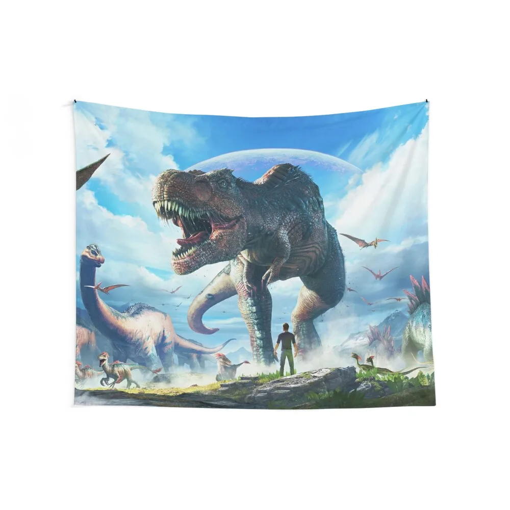 ARK: SURVIVAL EVOLVED T-REX SKY Tapestry Wall Decor Hanging Wallpaper Home Decorating Tapestry