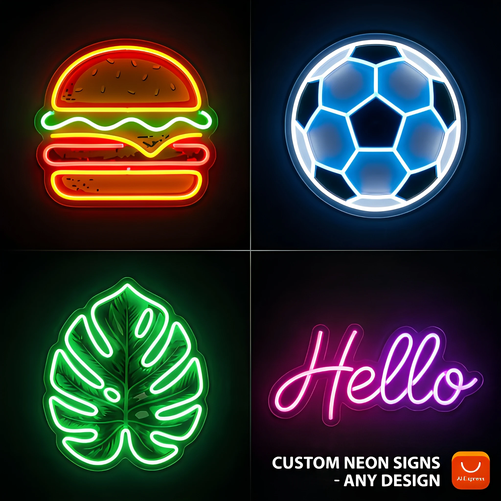 Custom Neon Logo Personalized Business Sign LED Signage 3D Acrylic Wall Decor for Shop Storefront Wedding Party Home Decor Gift