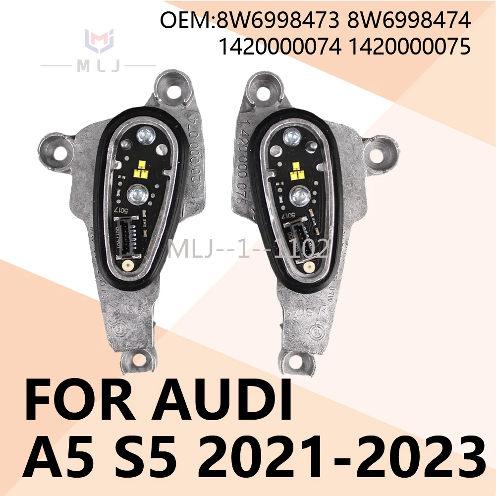 

New 8W6998473 8W6998474 1420000074 1420000075 DRL Daytime Running Light Angel Eye LED Headlight Module for Audi A5 S5 2021-2023
