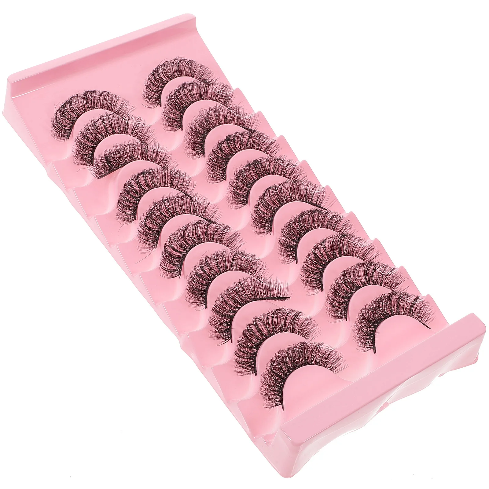 

10Pairs 7d Curl Natural False Eyelashes Lightweight Makeup Extensions for Women Girls Classic Natural Look Makeup Tools