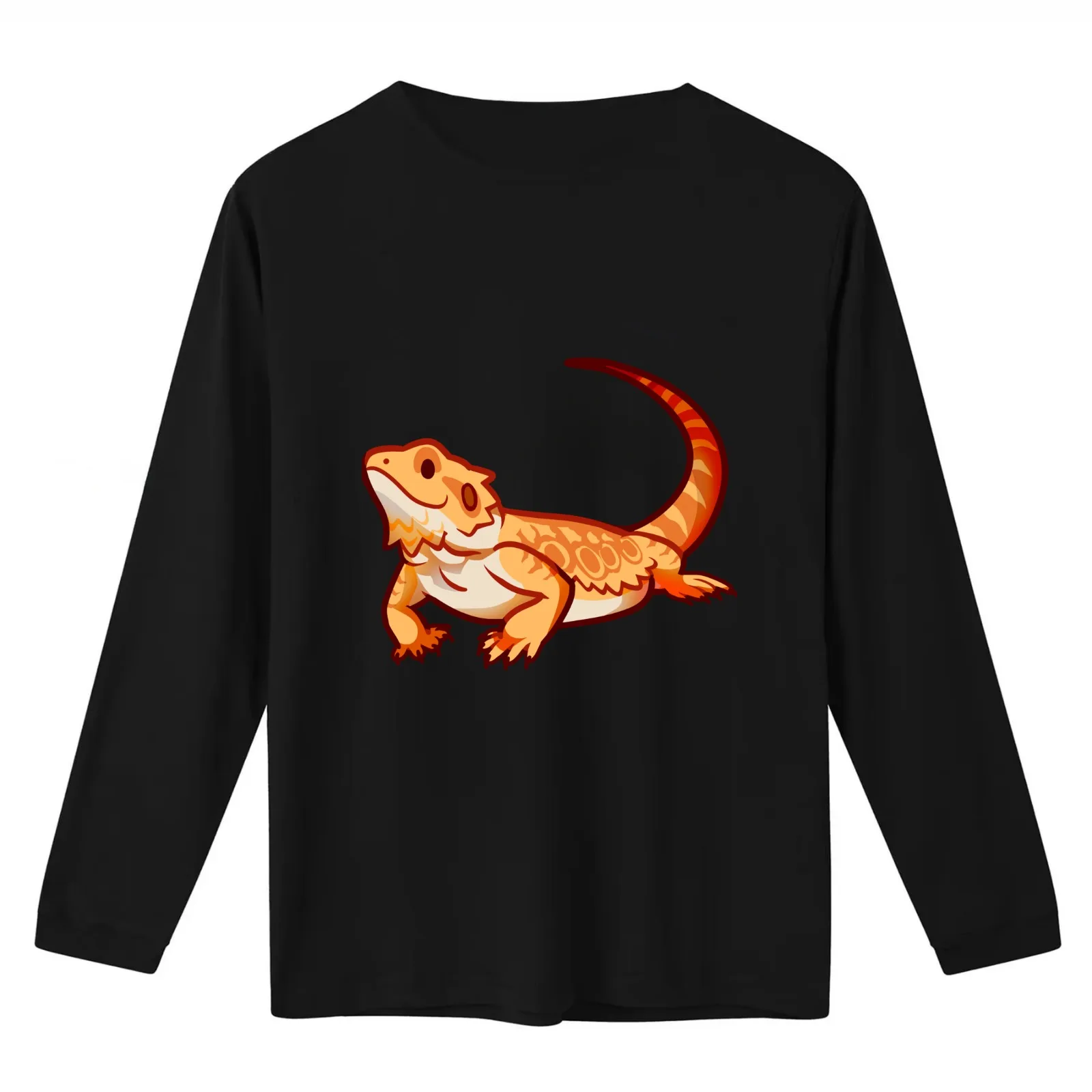Cute Bearded Dragon Bearded Lizard T-Shirt Summer Casual Cotton Tee Oversized Streetwear Tops Vintage Graphic Print