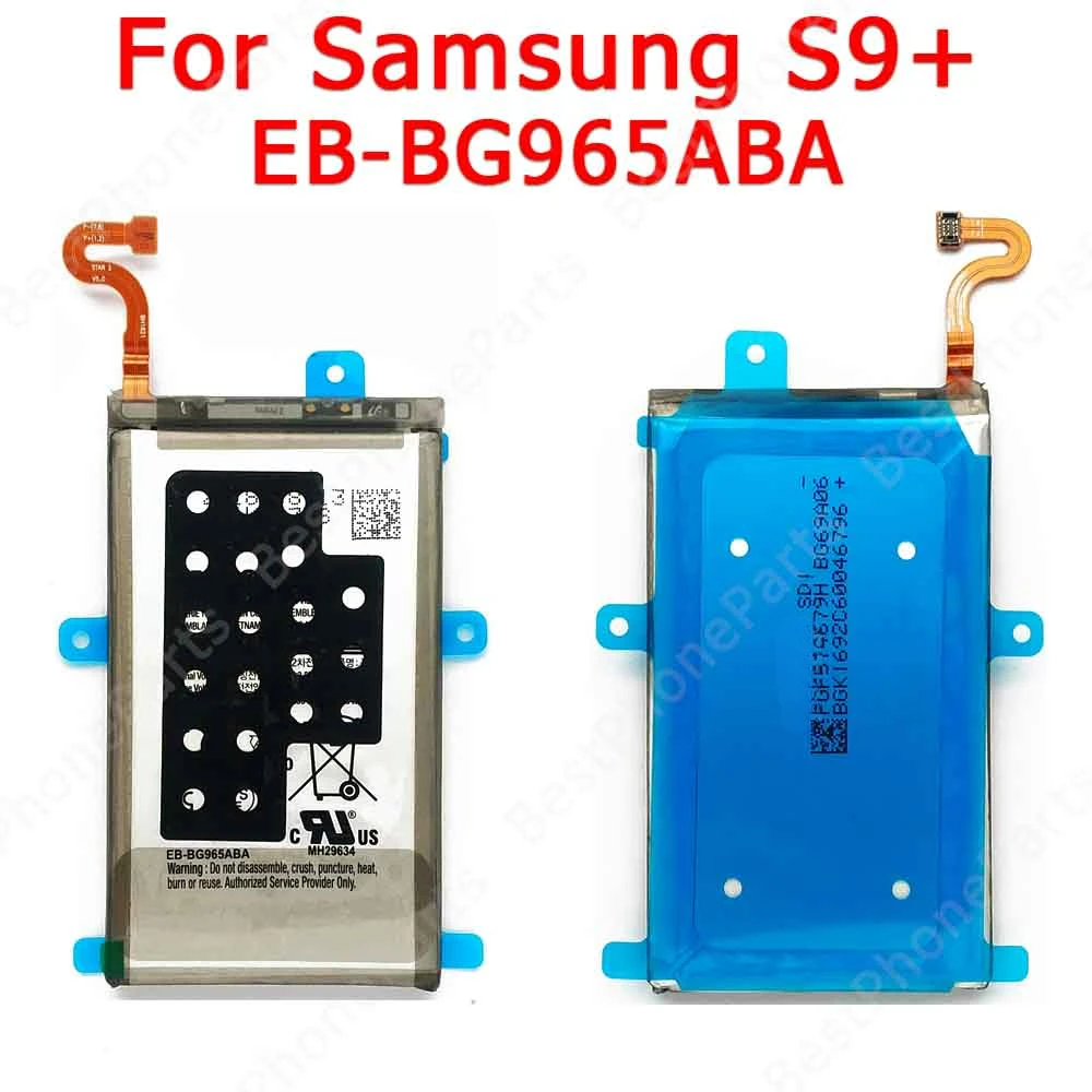 Battery For Samsung Galaxy S9 Plus S9+ G965 Battery Replacement Spare Parts Li-ion 3500 mAh Bateria EB-BG965ABA