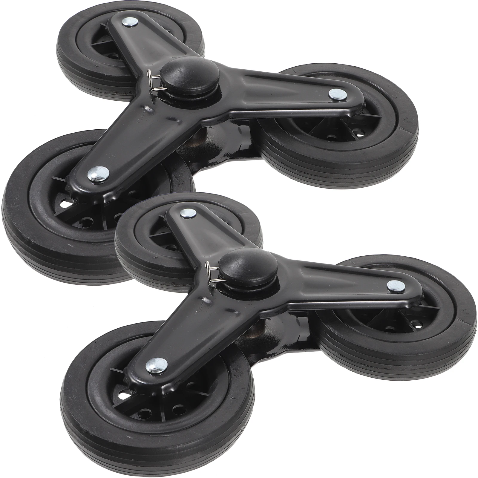 

Crystal Wheel Casters Heavy Duty Stainless Steel Durable Shopping Cart Caster Stair Climbing Wheels Trolley Lab