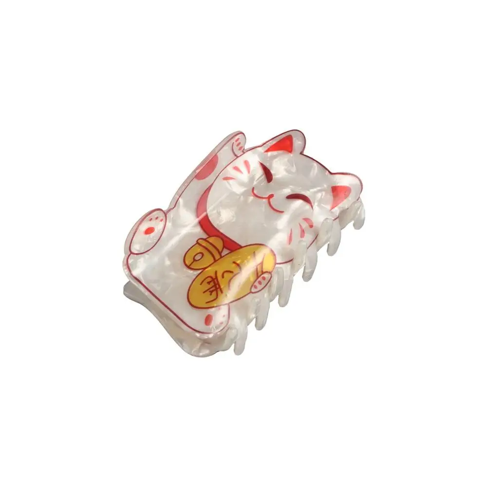 

Funny Fish Cat Hair Claw Attract Luck Acetate Acetate Hair Clip Large Size Geometric Animal Shark Clip Wash Face