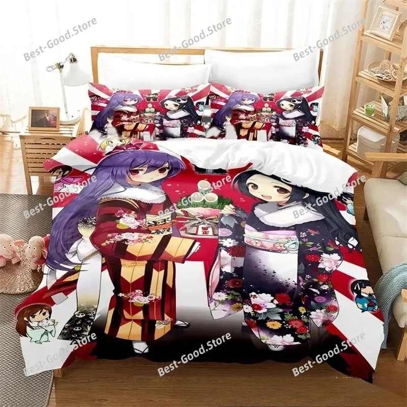 Fashion 3D Print Anime The World God Only Knows Bedding Set Boys Girl Twin Queen King Size Duvet Cover Pillowcase Bed Boys Adult