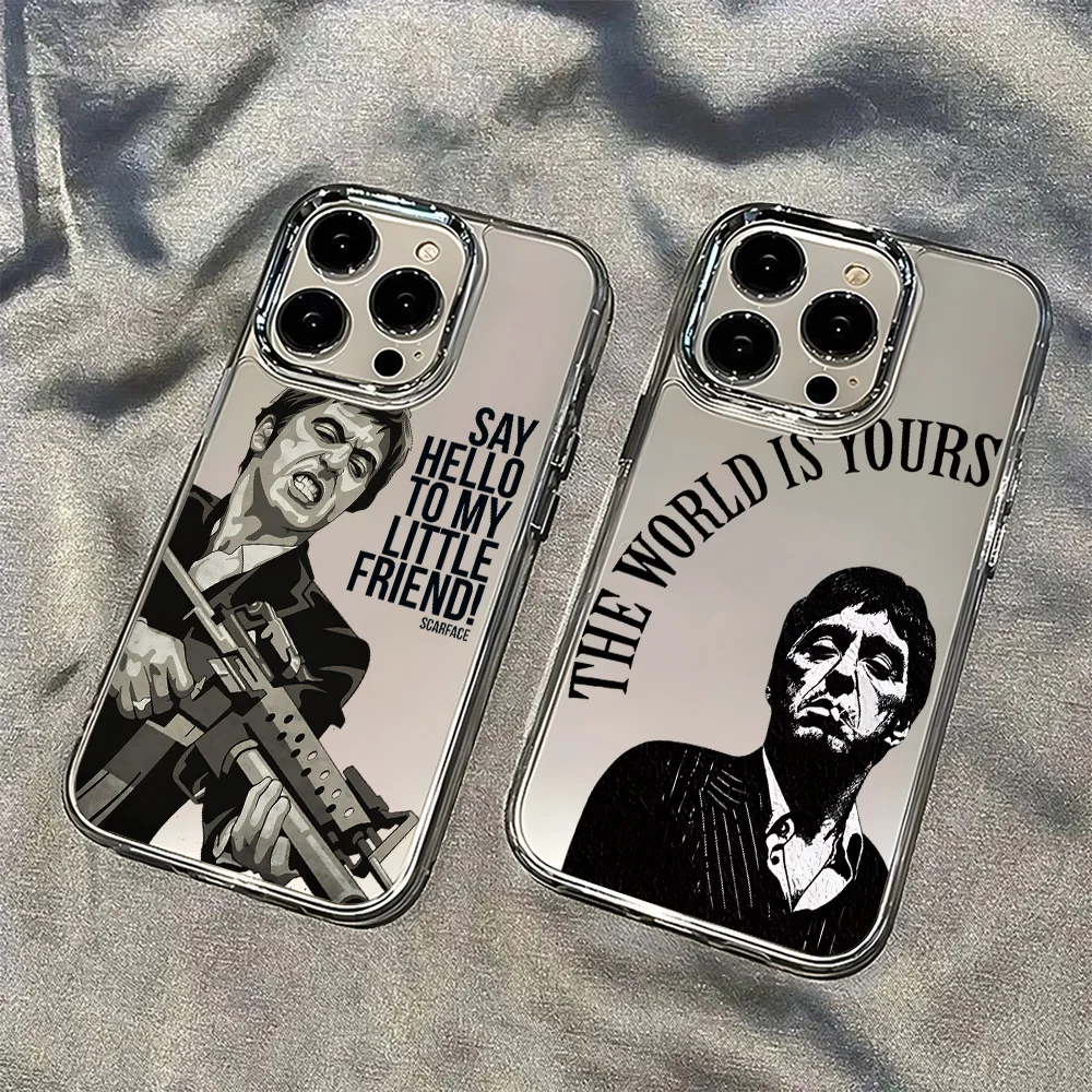 Modische S-Scarface Handyhülle für iPhone 17e 17 16 15 14 13 12 11 mini Pro …
