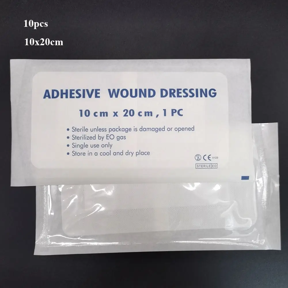 

10 шт. 10x10 см 10x15 см водонепроницаемый материал, повязка для ран, наклейка, дышащие повязки, лейкопластырь