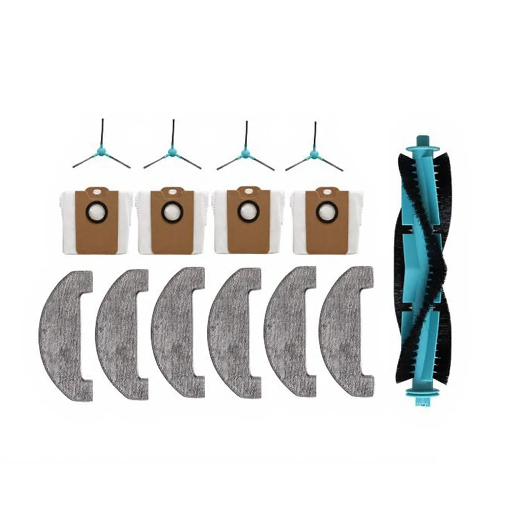15Pcs Main Brush Side Brush Dust Bag Mop Cloth Kit For Monsga MS1 MAX Robot Vacuum Cleaner Replacement Parts Accessories