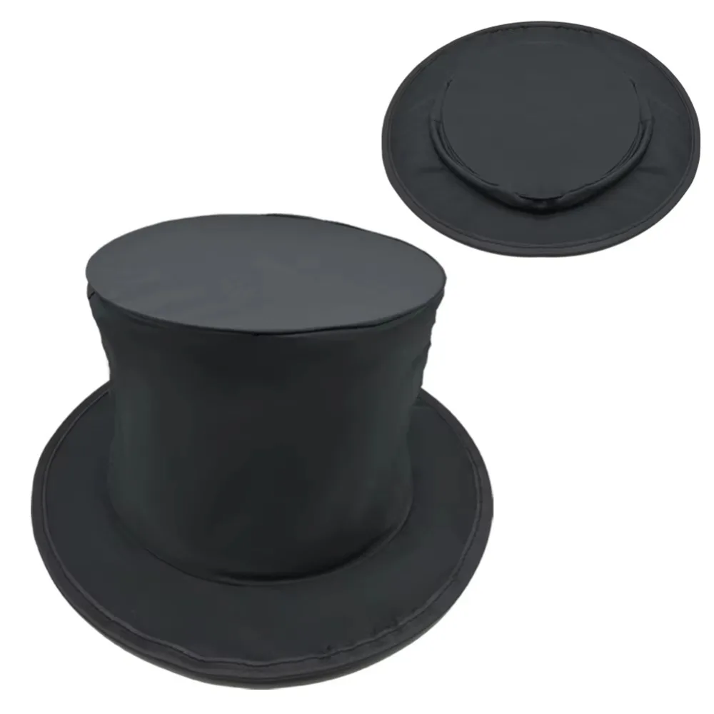 

Collapsible Folding Magic Hat Magic Props Performance Hat Magic Tricks Anything Appears Black Magician Hat Props For Beginner