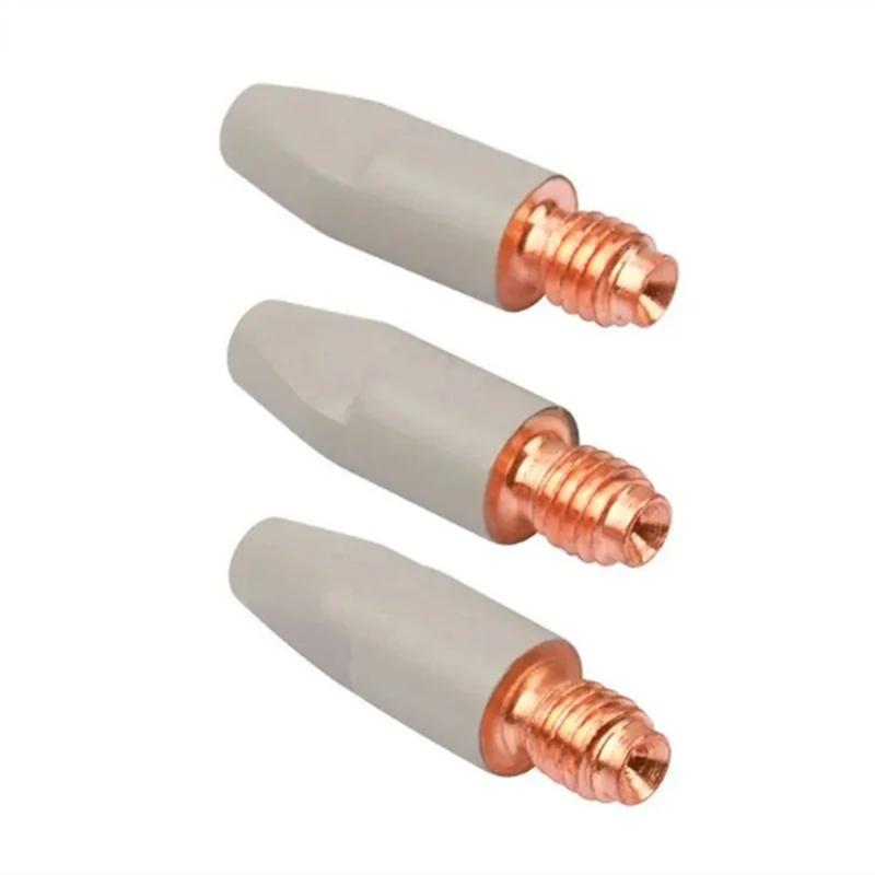 10PCS 24KD Welding Contact Tips Coating Protect M6 Gas Nozzle Tip 1.0Mm MIG Welding Torche Welding-AT64