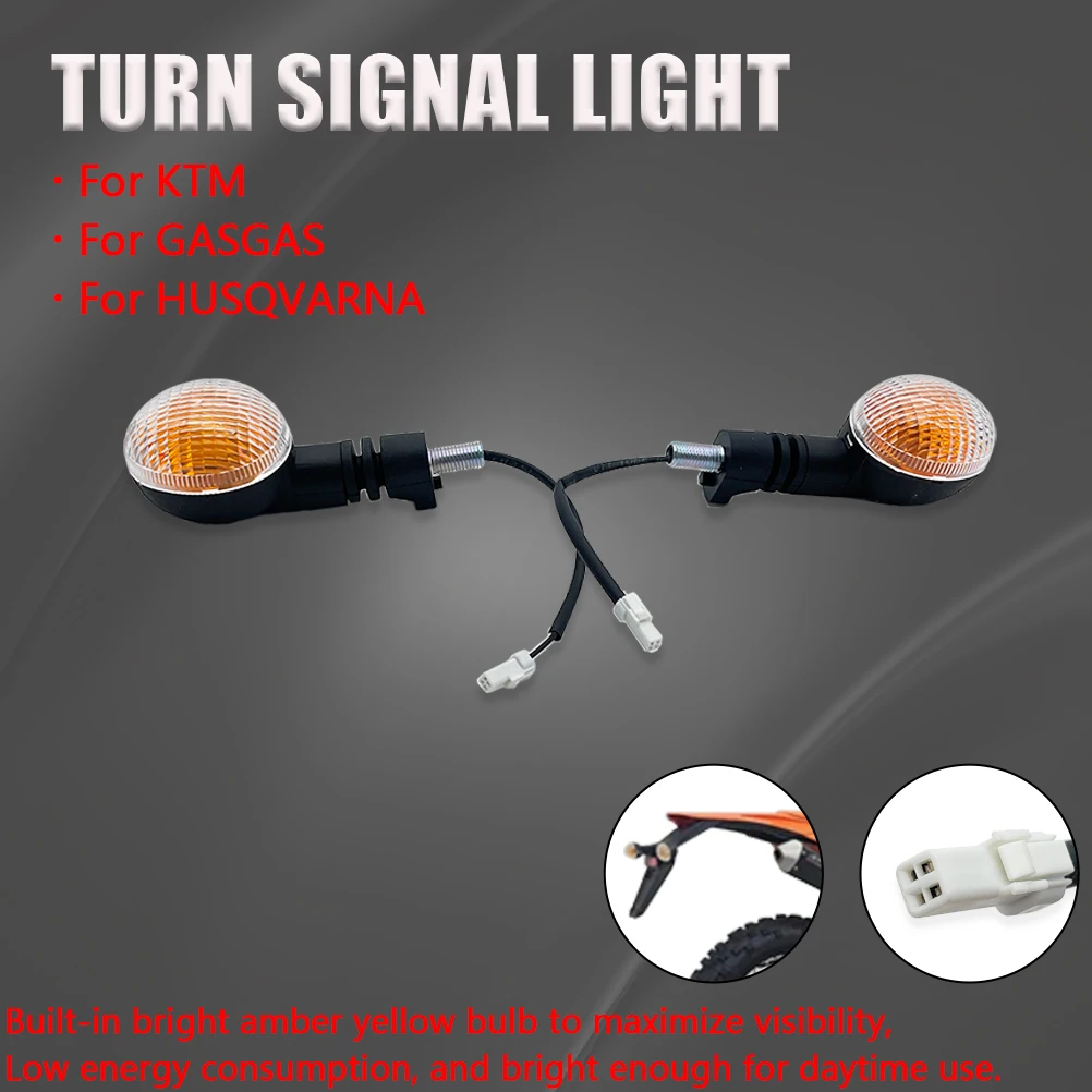 Accessori moto Sinistra Destra Indicatore di direzione Anteriore Posteriore Lampeggiatore Indicatore Blub Lampada Per KTM EXC EXCF HUSQVARNA 2011-2025